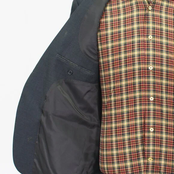 Ralph Lauren 42S Gray Blazer Sport Coat Jacket 2-Button Solid Y136